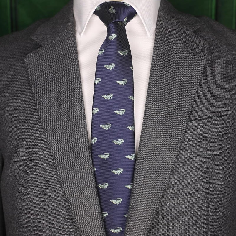 MENDEPOT Animal Pattern Necktie With Gift Box Sea Animal Pattern Tie Father's Day Birthday Gift Tie - Image 3